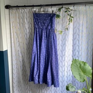 Laura Ashley 80s strapless dress 👗